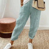 Carla | Pantalón a Rayas de Lino