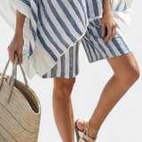 Inmaculada | Blusa a Rayas de Piel