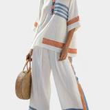 Ana | Conjunto a Rayas de Piel