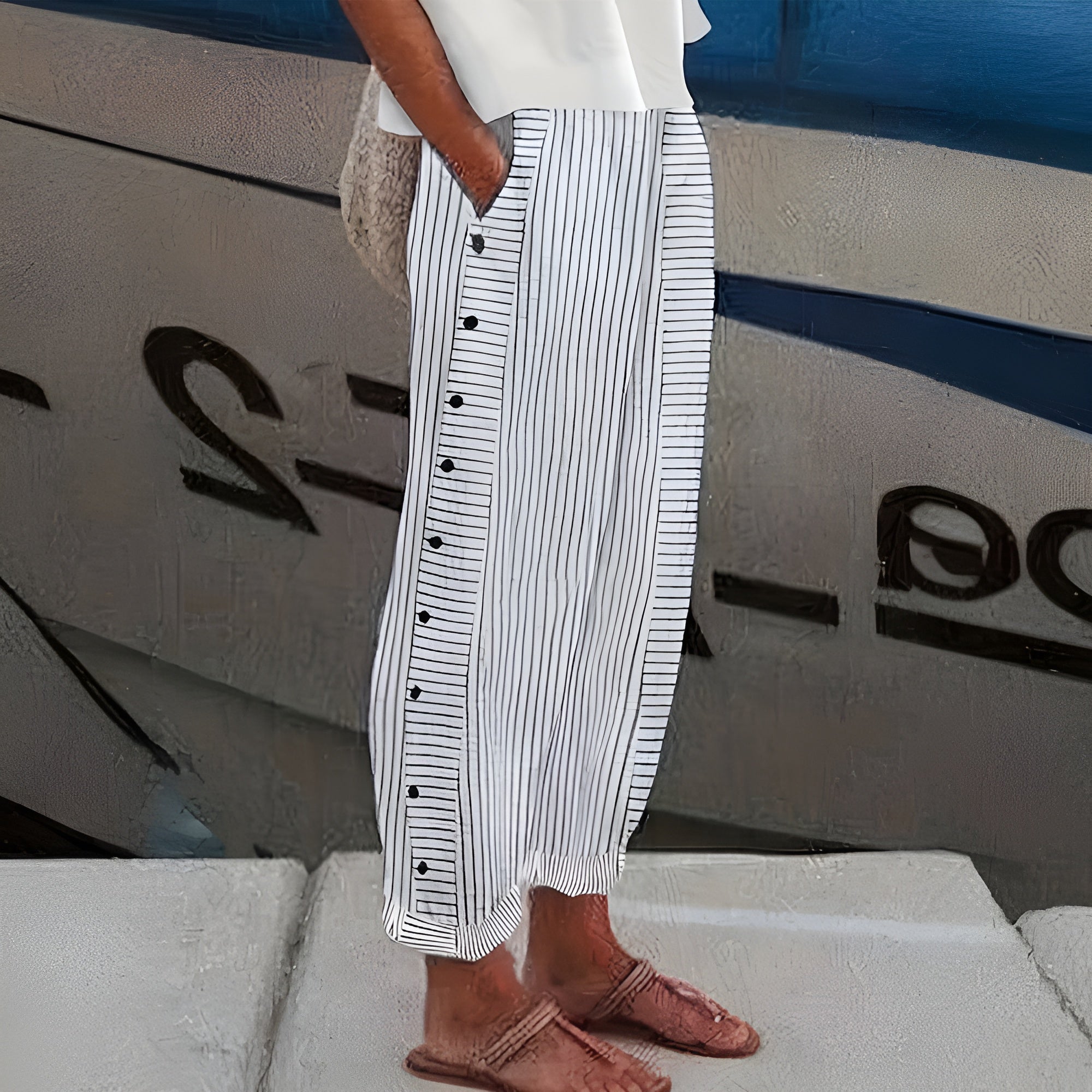 Casilda | Pantalón de Piel Fluido