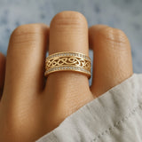 Daniela | Anillo de Piel Elegante