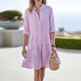 Leticia | Vestido Mini a Rayas