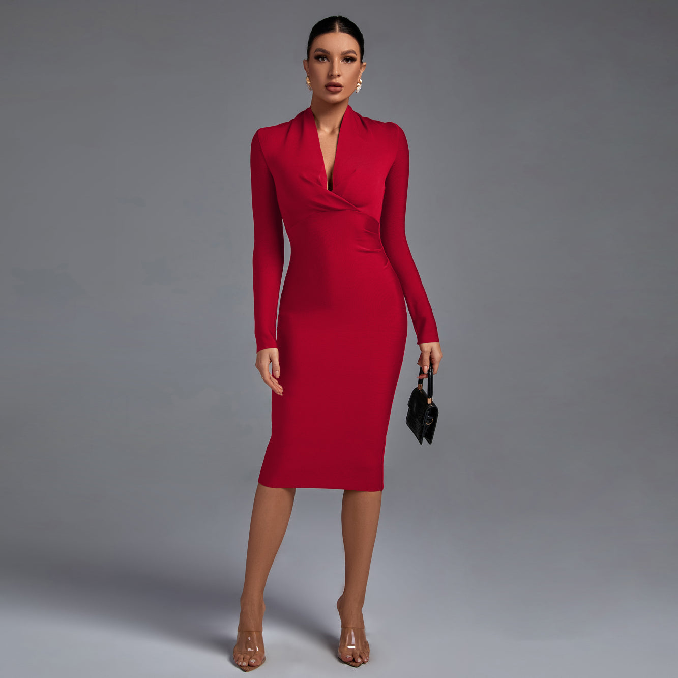 Ángela | Vestido Ajustado Manga Larga