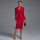 Ángela | Vestido Ajustado Manga Larga