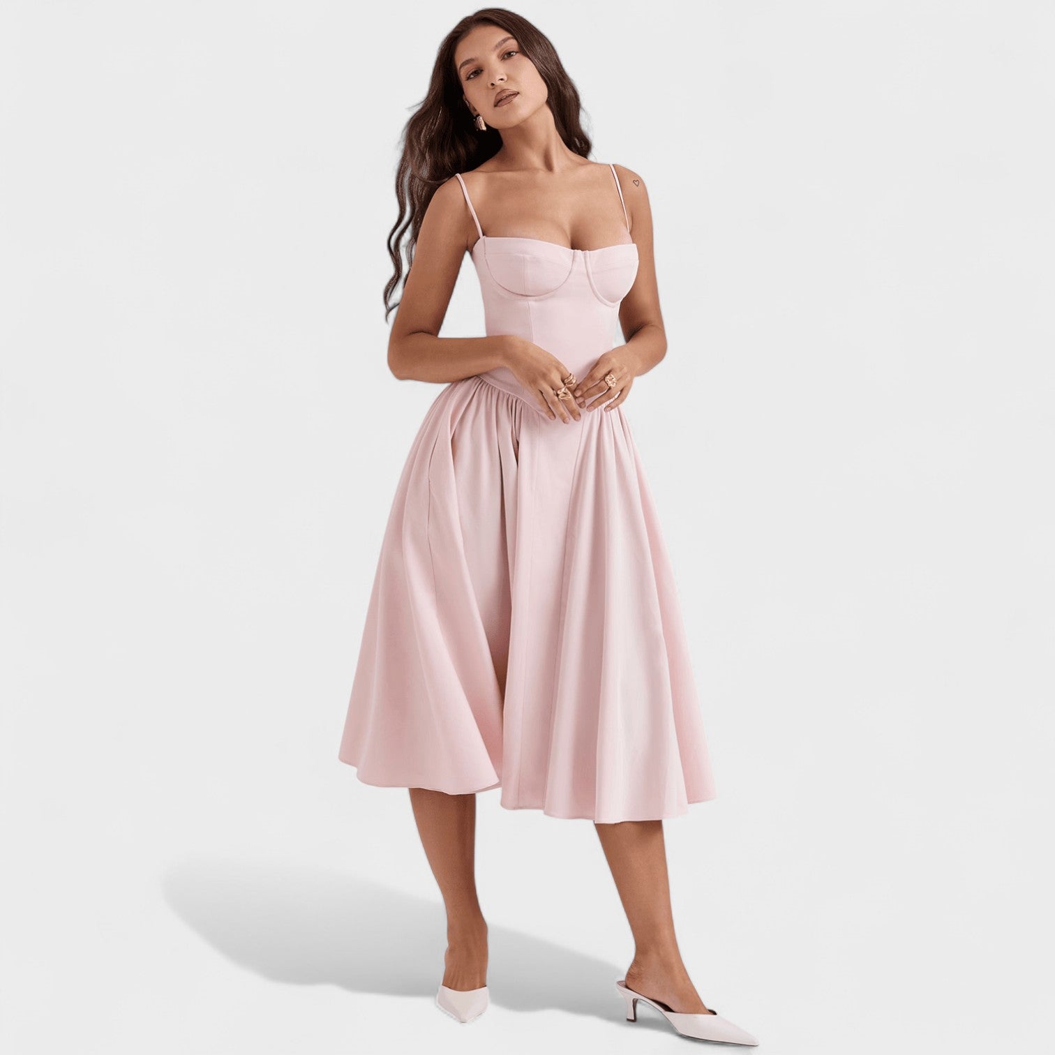 Fabiola | Vestido Midi Fluido