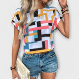 Fernanda | Blusa Manga Corta Elegante