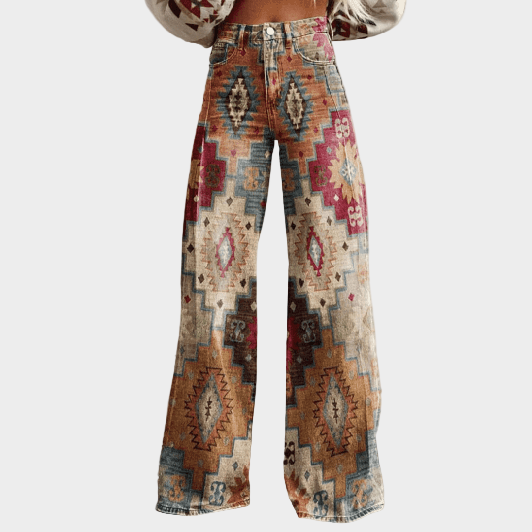 Araceli | Pantalón Acampanado Bohemio