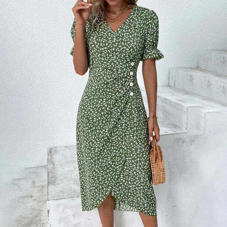 Encarna | Vestido Estampado Elegante