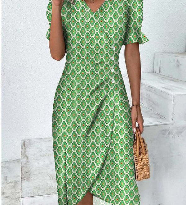 Encarna | Vestido Estampado Elegante