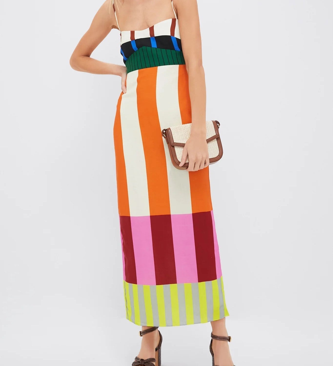 Paloma | Maxi Vestido Colorido a Rayas